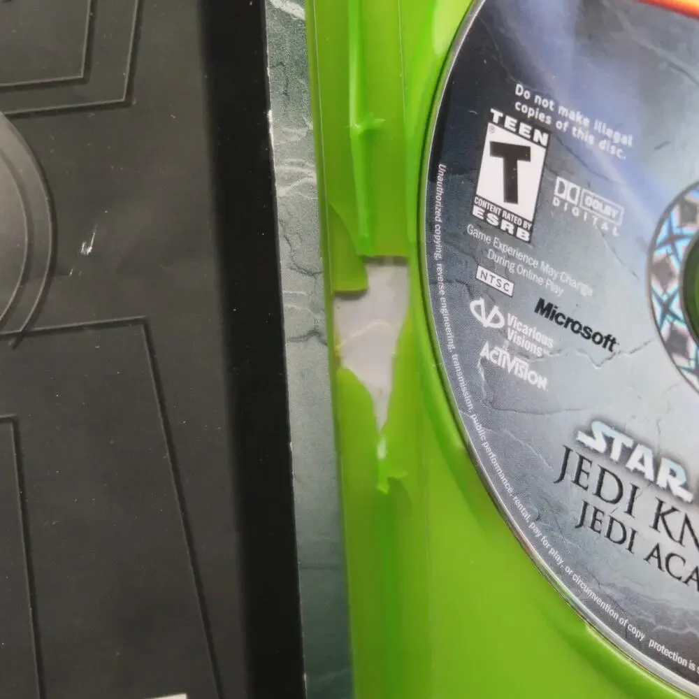 Xbox Star Wars Jedi Knight Jedi Academy Game w/ Manual & Case 2003 Untested